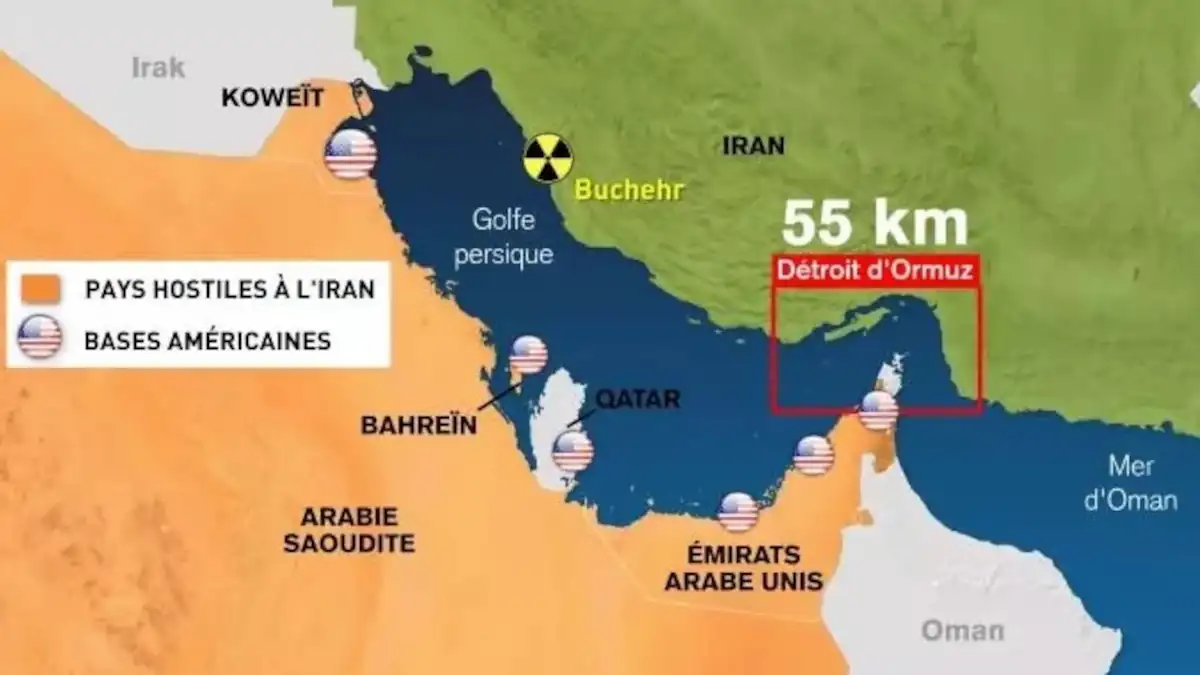 L'Iran affirme qu'il ferme le détroit d'Ormuz à cause des frappes israéliennes au Liban.